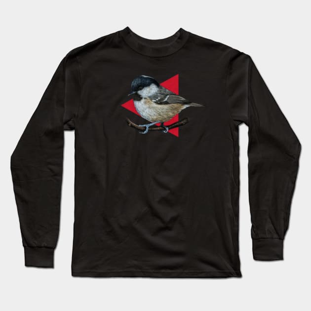 Coal tit Long Sleeve T-Shirt by Mikhail Vedernikov